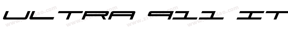 Ultra 911 Italic字体转换